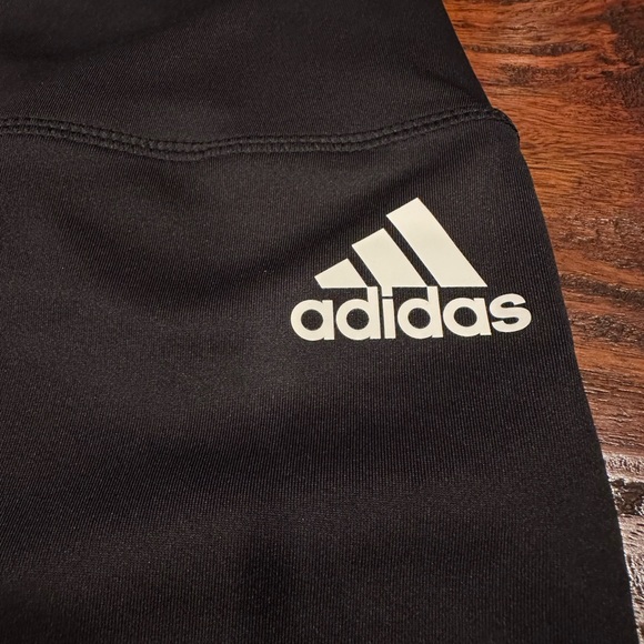 Adidas AEROREADY Prime Green High-Waisted Women's Logo Leggings Size L - Picture 9 of 10